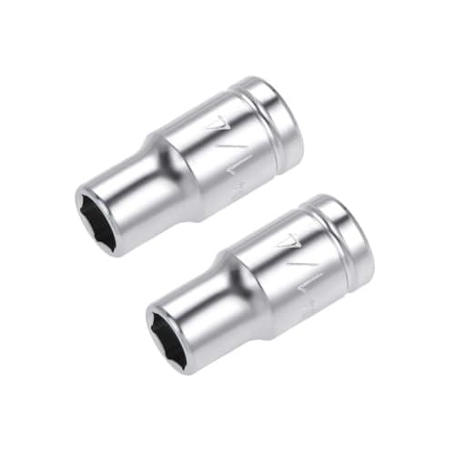 Image of TOP-VIGOR 2Pcs 1/4-inch Drive 5/16-inch 6-Point Shallow Socket, Cr-V Drive Socket for Auto Repairing and Household