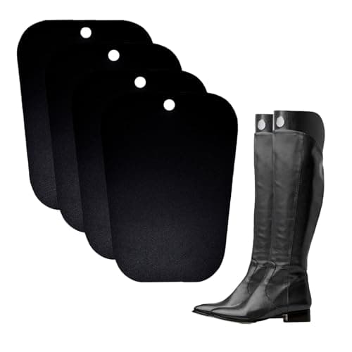 Image of Bamboopack 2 Pairs 16Inch Black Plastic Women Boot Trees Shaper Form Inserts Thicken Long Automatic Stand Support Shaping Tool Tall Short Boot Knee High Shoes Boot Holder Hanger for Unisex