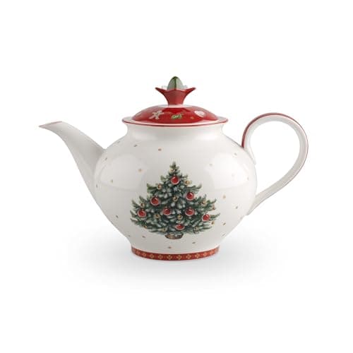 Image of Villeroy & Boch Toy's Delight, Cafetière/Théière, 1,5 litre, Porcelaine Premium, Blanc/Rouge/Vert