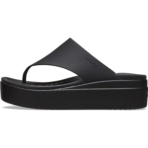 Image of Crocs Women's Flip, Brooklyn Flip, Black, 8 UK Women