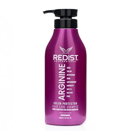 Image of Redist Arginine Hair Shampoo 500ml | Colour Protection & Lock Formula | Amino Acid & Antioxidant Rich | Salt & Sulphate Free | Strengthens, Nourishes & Restores Shine for Coloured & Treated Hair
