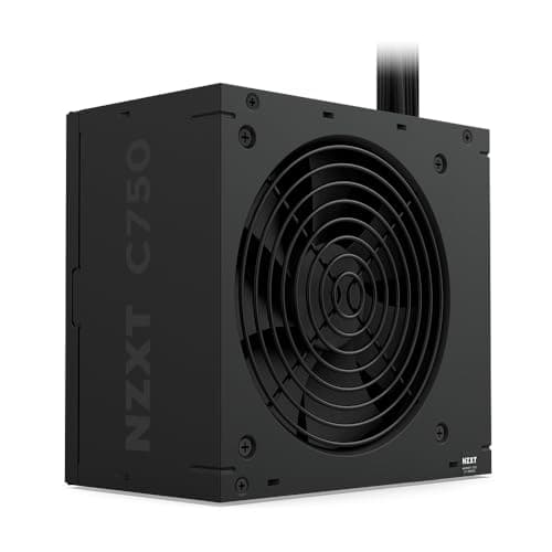 Image of NZXT C750 Bronze ATX 3.1 - Non-Modular Power Supply - 750 Watts - 12V-2x6 Connector - 120mm FDB Fan - Compact 140mm Size - Black