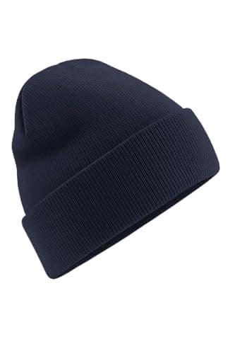 Image of Gaffer Unisex Winter Beanie Hat, Soft Stretchy Cuffed Knit Cap with Warm Lining for Men & Women Navy