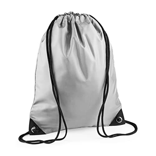 Image of BagBase BG10 Premium Gymsac - Silver