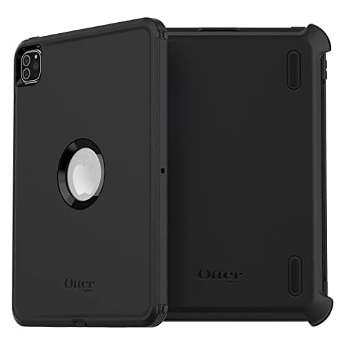 Image of OtterBox Defender Case for iPad Pro 11" (1st gen/2nd gen/3rd gen/4th gen), Shockproof, Ultra-Rugged Protective Case with built in Screen Protector, 2x Tested to Military Standard, Black