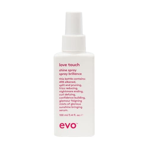 Image of Evo Love Touch Shine Spray, Hair Styling Mist for All Hair Types - Hair Finishing, Frizz Control & High Shine- 100 mL