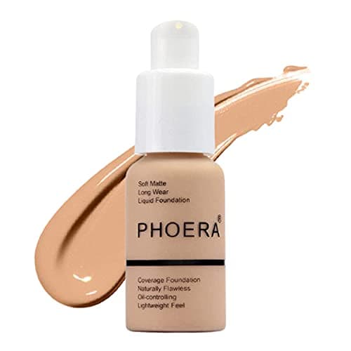 Image of Glamza PHOERA Foundation Concealer Makeup Full Coverage Matte Brighten Long Lasting UK (104 BUFF BEIGE)