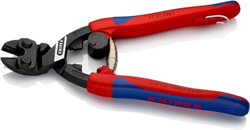 Image of KNIPEX Cobolt Compact Bolt Cutter with Slim Multi-Component Grips, with Integrated Tether Attachment Point for a Tool, 71 22 200 T