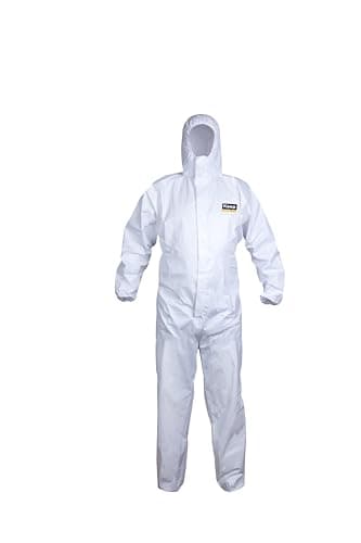 Image of Keep Type 5/6, 63 gr, Disposable Waterproof Overalls for Men, Women | Chemical Protection Coveralls Hazmat Suit | Industrial Safety Overalls Mens Workwear (3, S)