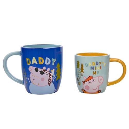 Image of Widdop and Co Peppa Pig Daddy & Me Ceramic Mug Set, 2 Pieces