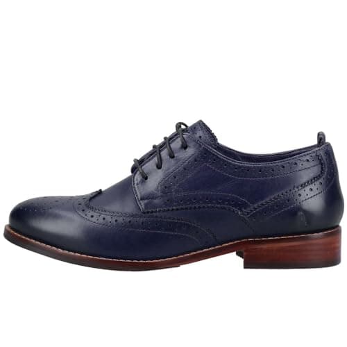 Image of Hush Puppies Women's Natalia Brogues, Navy, 4