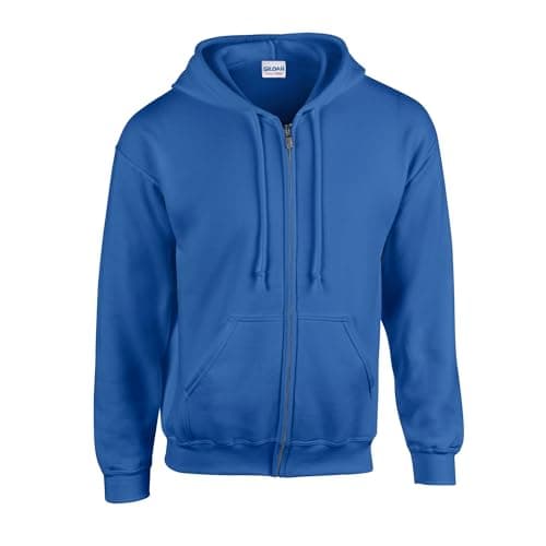 Image of gildan Heavy Blendâ Full Zip Hooded Sweatshirt Sweatshirt, Royal, M Unisex Adult, Royal, M