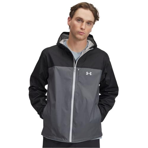 Image of Under Armour Mens Cloudstrike Colorblock Jacket Waterproof Black L