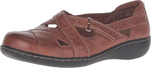 Image of Clarks Women's Ashland Spin Q Slip-On Loafer, Tan, 5 UK