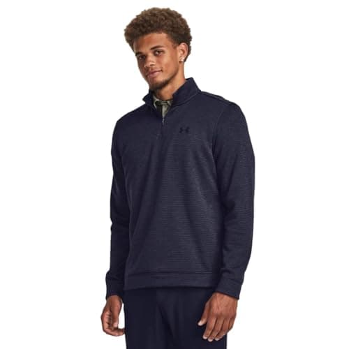 Image of Under Armour Mens Storm SweaterFleece Quarter Zip, (410) Midnight Navy / / Midnight Navy, M