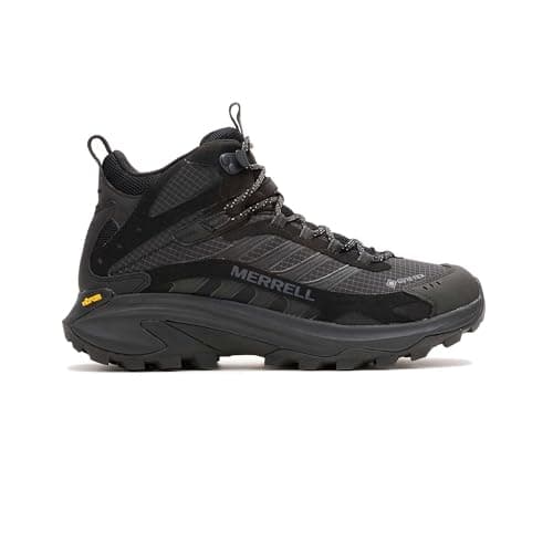 Image of Merrell Unisex Moab Flight Sneaker, Black, 8 UK