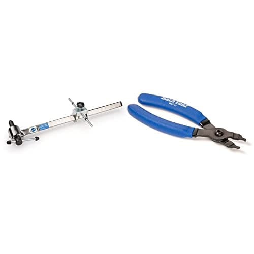 Image of Park Tool DAG-2.2 Derailleur Hanger Alignment Gauge Tool,Blue & MLP-1.2 Master Link Pliers Tool, Blue
