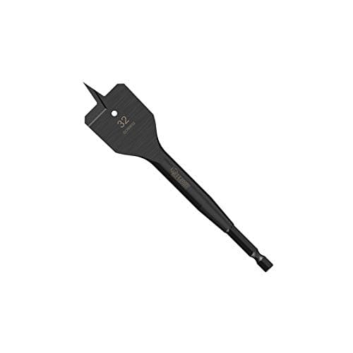 Image of 1 x SabreCut SCRIW32_1 32mm x 152mm Impact Rated Flat Wood Spade Bit for Softwood Hardwood Chipboard