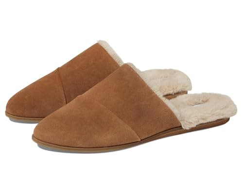Image of TOMS Women's Jade Mule, Brown Sugar Suede/Faux Fur, 5 UK