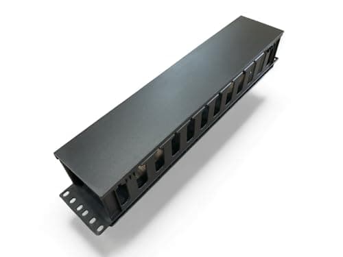 Image of Grid DCS 2U Black Horizontal Cable Management 12 Slot (Plastic)