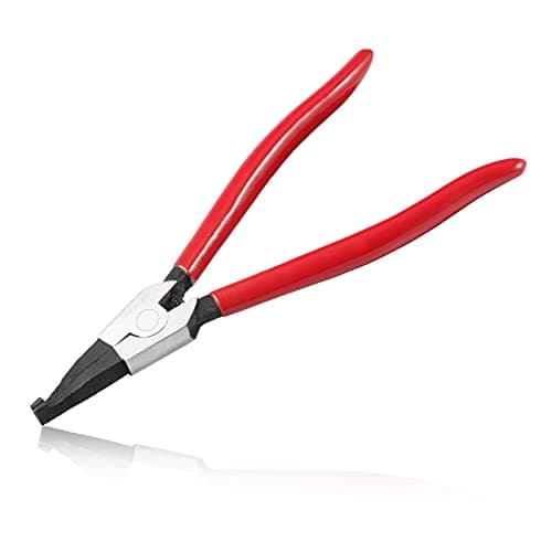 Image of LEONTOOL 8-Inch Circlip Pliers - Special Reverse Angle Tip Ring Opening Spreader Pliers for Transmission Transfer Cases