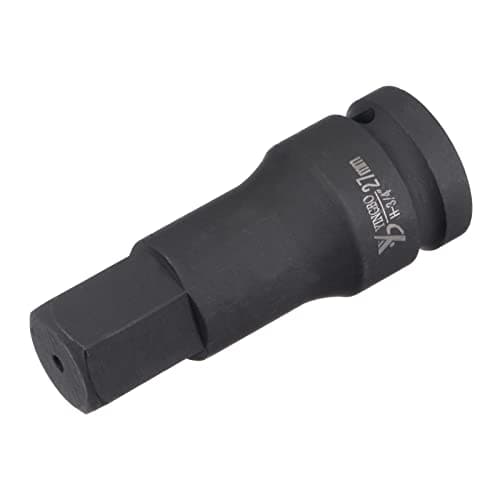 Image of sourcing map 27mm Impact Hex Bit Socket, 3/4" Drive 102mm Length High Carbon Steel Metric Sizes