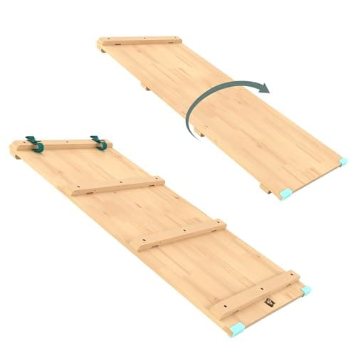 Image of TP Toys, Active Tots, Pikler Style Wooden Indoor Baby and Toddler Ladder, Slide or Bridge, for use with TP Triangle or Climbing Cube, Interative Play, 12 Months+,Wood