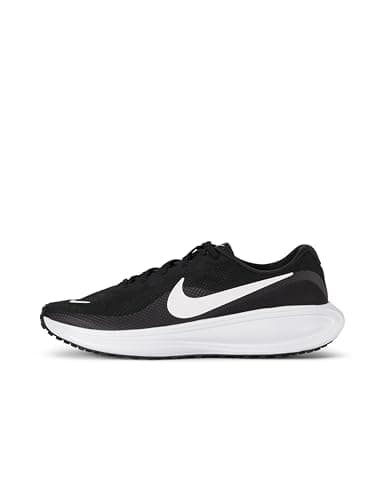 Image of Nike Men's Revolution 8 Running Shoes, Black/White/Black, 9