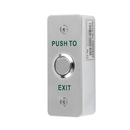 Image of ReaIOKbii Push Button Exit Button for Door Access Control, Waterproof Stainless Steel Enclosure, Back Mount Box, NO/COM Output