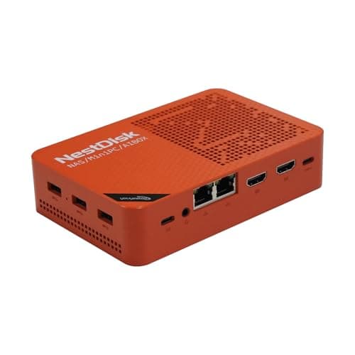 Image of youyeetoo Nest Disk NAS & Mini PC with Intel N150-4-Bay NVMe up to 16TB, 12GB DDR5 RAM, Dual 2.5GbE/WiFi 6, 3X 4K Output, Pre-Installed OMV for Home/Office (12GB + 64GB (eMMC), Orange)