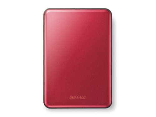 Image of Buffalo 1 TB MiniStation Slim USB 3.0 2.5 inch 8.8 mm Hard Drive - Red