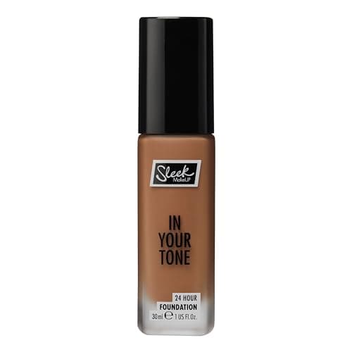 Image of Sleek MakeUP In Your Tone 24 Hour Foundation, Medium Buildable Coverage in 30 Shades, Semi-Matte Flawless Finish, 9N, 30ml