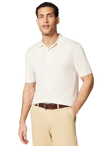 Image of GANT Extrafine Merino Wool SS Polo Shirt, Seed Melange, M