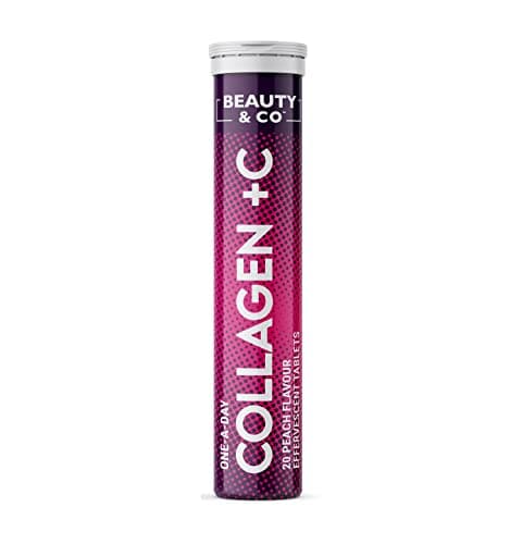 Image of Beauty & Co Collagen Effervescent - Marine Collagen & Vitamin C Supplement - 500mg Per Tablet (1 Tube)