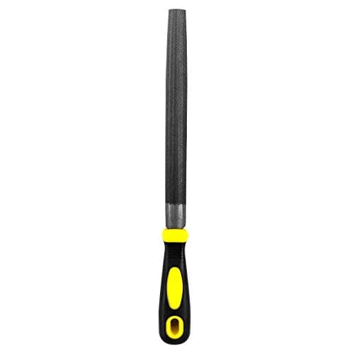 Image of QWORK® Half Round Wood Rasp, 8 Inch T12 Alloy Steel Wood File for Woodwork, Metal, Leather, Steel, and Plastic