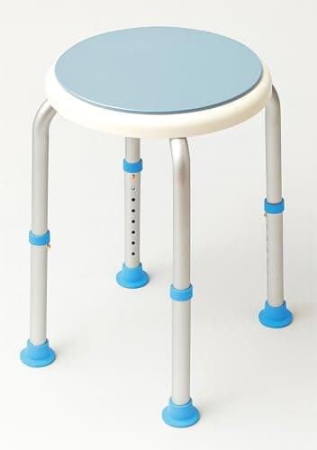 Image of Aidapt 360° Rotating Shower Stool Chair with Adjustable Height – Non-Slip Lightweight Bathroom Seat for Elderly, Disabled & Limited Mobility Users
