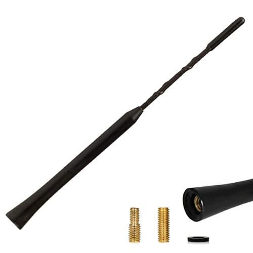 Image of alca Germany Car Radio Aerial Antenna Replacement Roof Mast FM AM Universal XS S M L Sizes (S 23cm BLACK`)