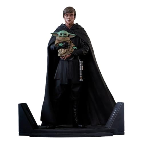 Image of Diamond Select Toys Gentle Giant - STAR WARS: THE MANDALORIAN LUKE SKYWALKER AND GROGU PREMIER COLLECTION 1/7 SCALE STATUE