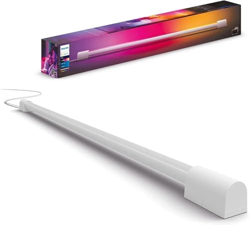Image of Philips Hue New Gradient Tube [Small - White] Smart Home Light for Syncing with Entertainment and Media, with Bluetooth. Works with Alexa, Google Assistant and Apple Homekit