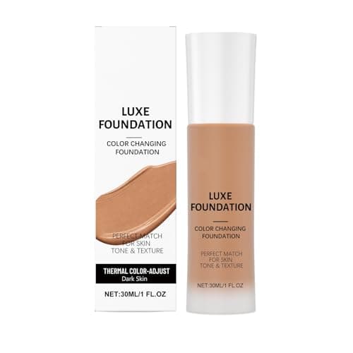 Image of 30ml Luxury Color-Changing Foundation, intelligent temperature-sensitive color adjustment, perfectly matches all skin tones (light/medium/dark), long-lasting and waterproof.