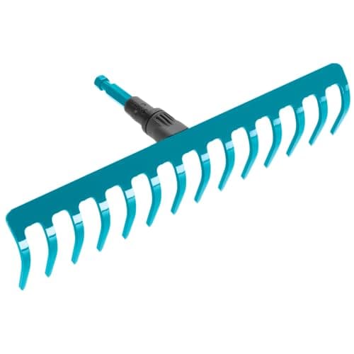 Image of Gardena Combisystem Rake - Blue, Handle not included