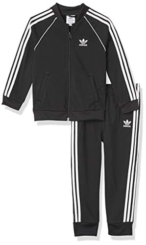 Image of adidas Originals,unisex-baby,SST Tracksuit,Black/White,12M