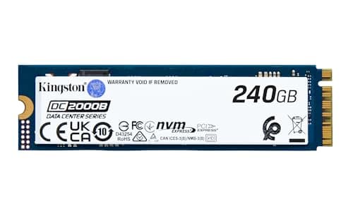 Image of Kingston Data Center DC2000B PCIe 4.0 NVMe M.2 2280 240GB Enterprise SSD (Non-Heatsink) - SEDC2000BYM8/240G