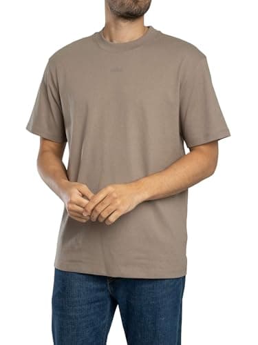 Image of HUGO Men's Dapolino Logo T-Shirt, Light/Pastel Brown, M