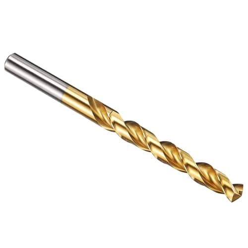 Image of PATIKIL 10mm Drill Bit, M42 8% Cobalt High-Speed Steel Jobber Straight Shank 135° Titanium Nitride (TiN) Coated for Hard Metal Stainless Steel - 1 Pack