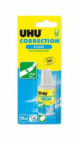 Image of UHU Correction Fluid Water-Based 20 ml White Information Card