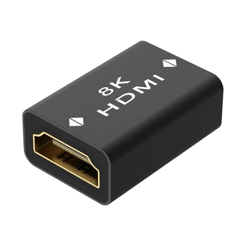 Image of LEENUE HDMI Coupler 8K 2.1, HDMI Female to Female Connector Adapter, Support 3D 8K@60Hz/4K@120Hz UHD HDR eARC for Laptop, HDTV, PC, Monitor, Cinema, 1 Pack