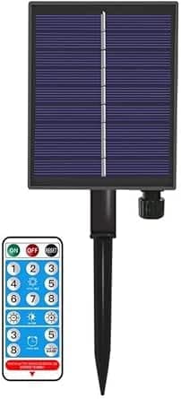 Image of Redefun 1200mAh Solar Panel Control Box Kits, 3.7V Lithium Battery Panel for 3V LED Fairy Lights, DC Charging, Easy Installation