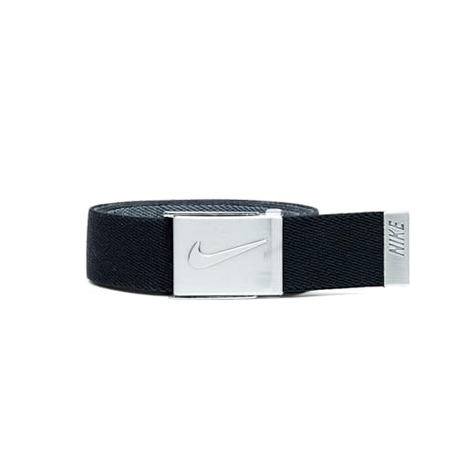 Image of Nike Men's Stretch Web Belt, Black/Grey, One Size