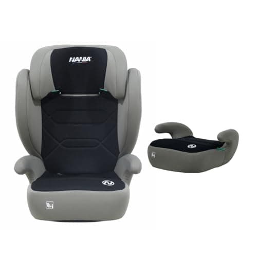 Image of NANIA BELEM Child Car Seat, 2 in 1, I-Size, 100-150 cm, Group 2/3, Approx. 4-12 Years, Child Car Seat Booster Seat with Side Protection, Headrest, Adjustable, Comfort Cover